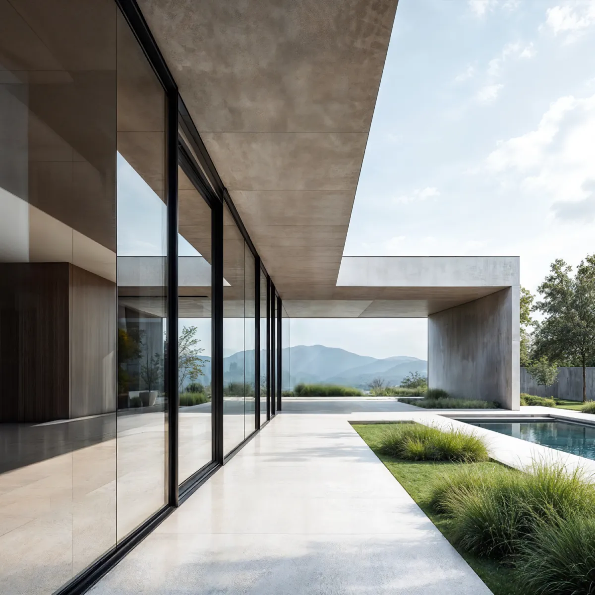 espacio de arquitectura minimalista